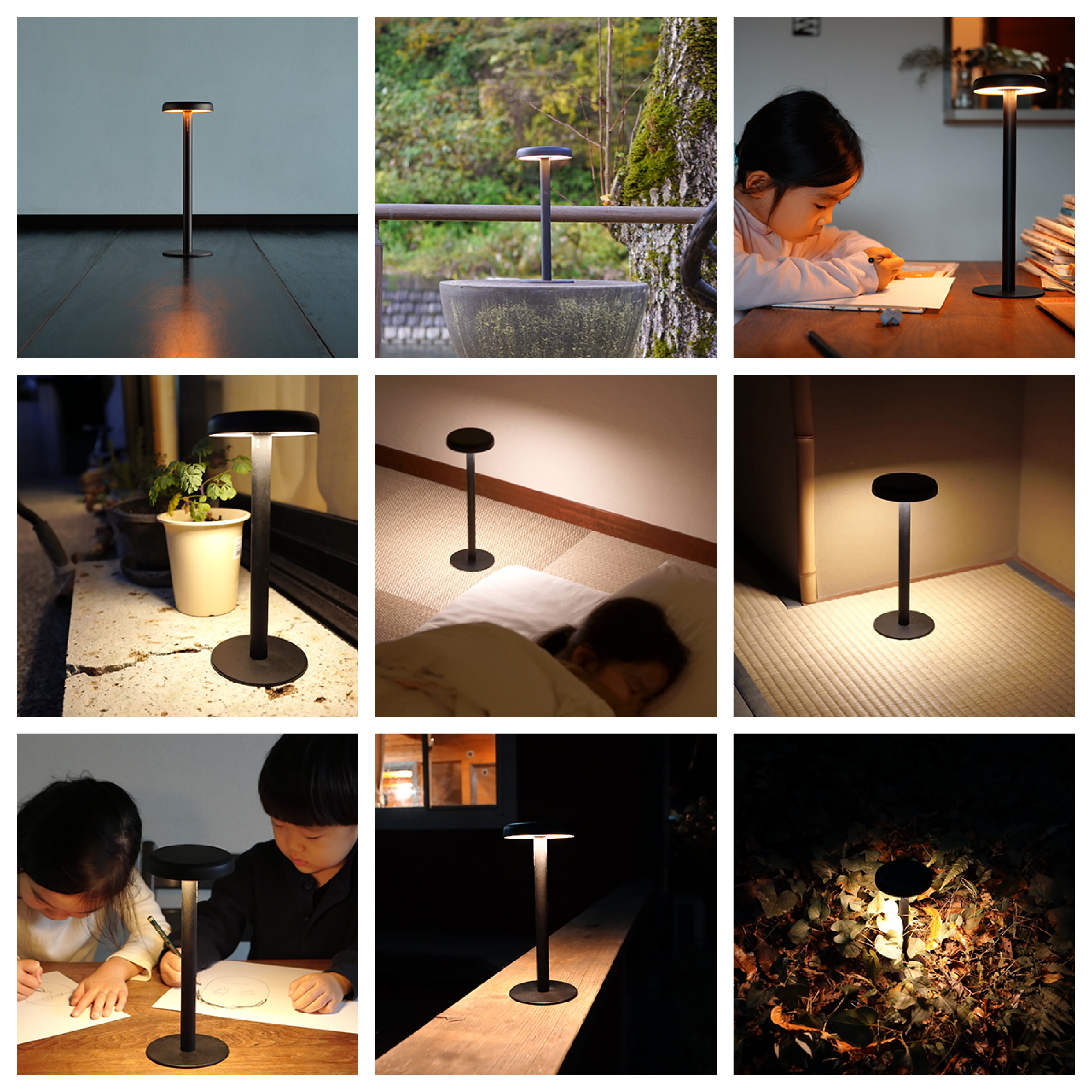 テーブルランプ イチ Table lamp ichi 黒 藤田金属 TENT